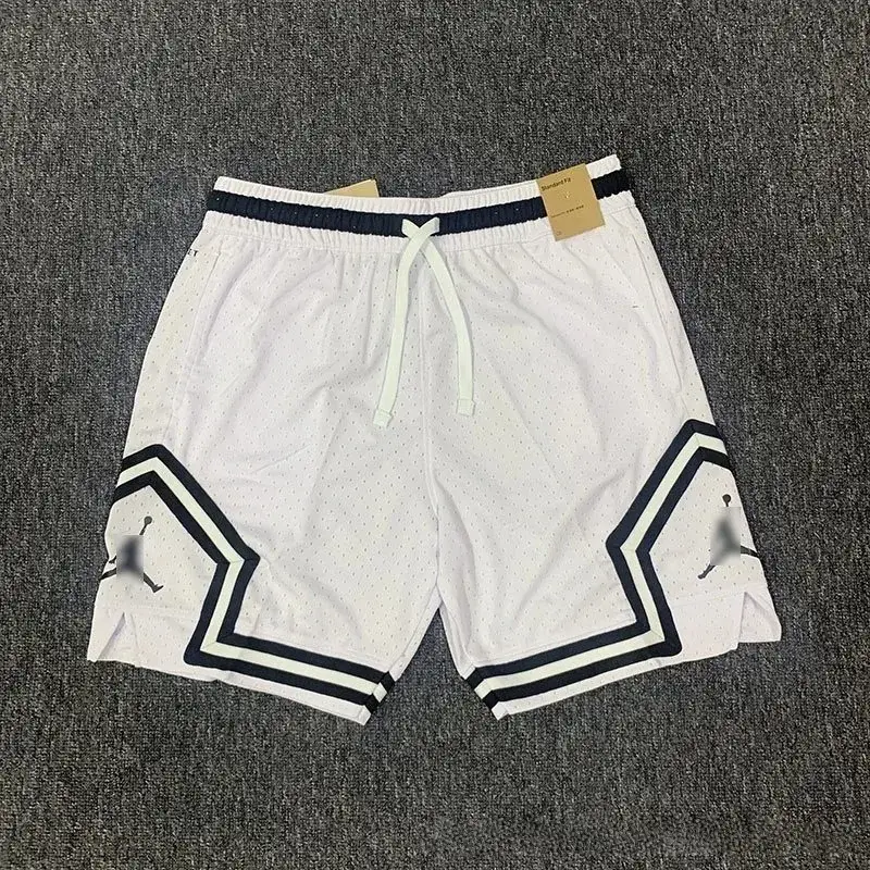 Jordan Dri-FIT Sport Diamond Shorts White Black Outline