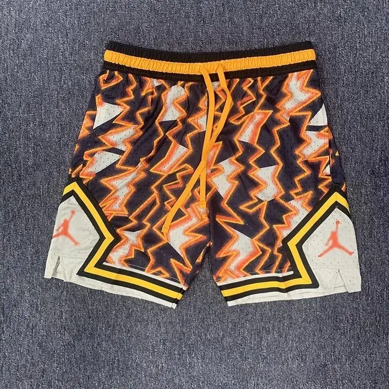 Jordan Diamond Tie-dye Lightning Orange Shorts