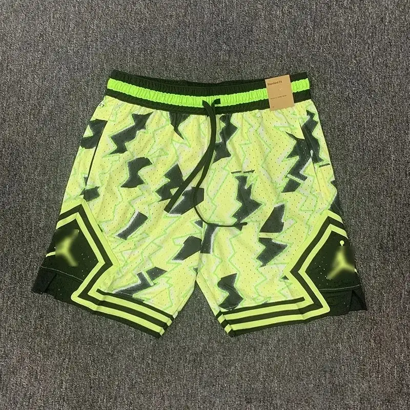Jordan Diamond Fluorescent Green Shorts