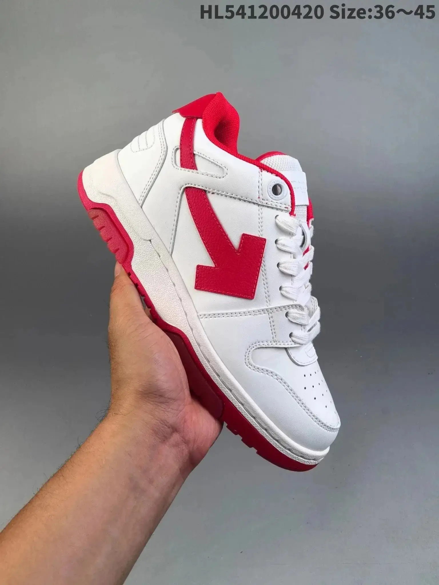 Off-White Out Of Office White Red
