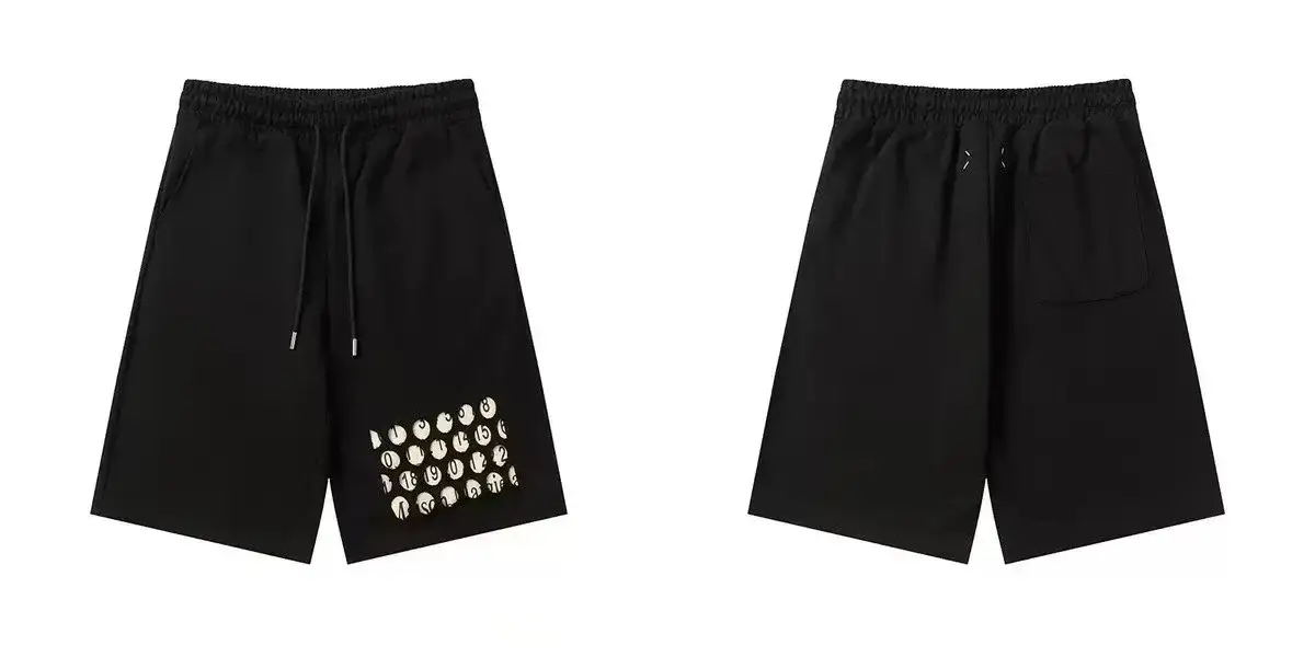 Maison Margiela Number Patch Sweat Shorts Black