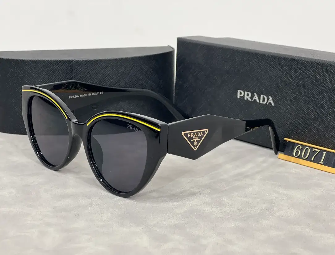 Prada Sunglasses Black Yellow