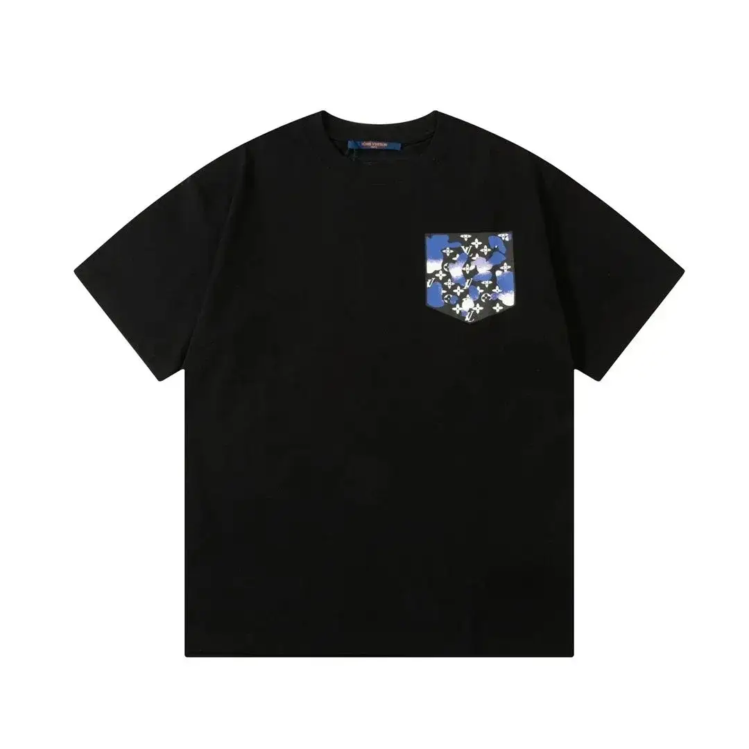 Louis Vuitton Monogram Pocket T-Shirt Black Blue