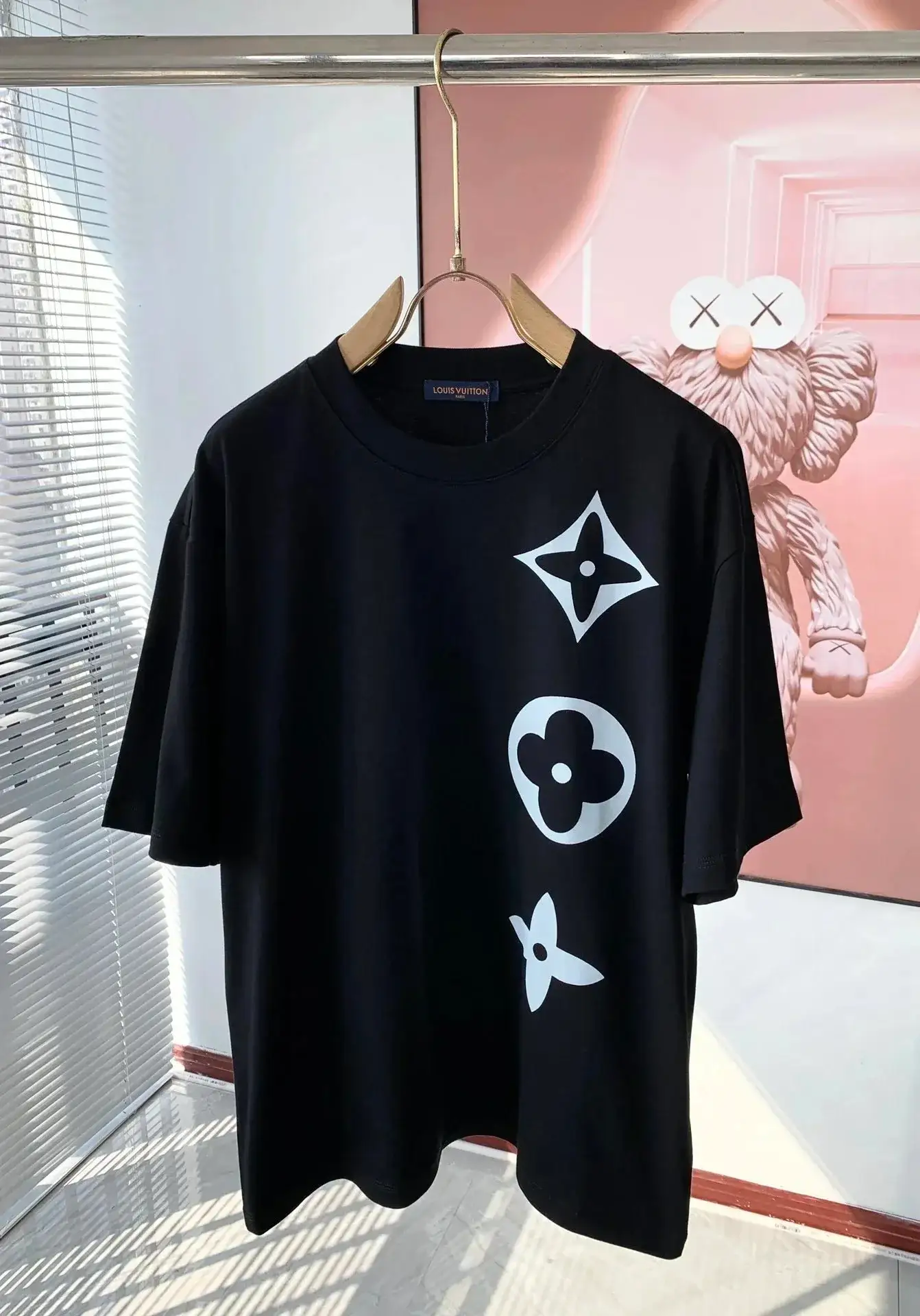 Louis Vuitton Vertical Monogram Flower T-Shirt Black