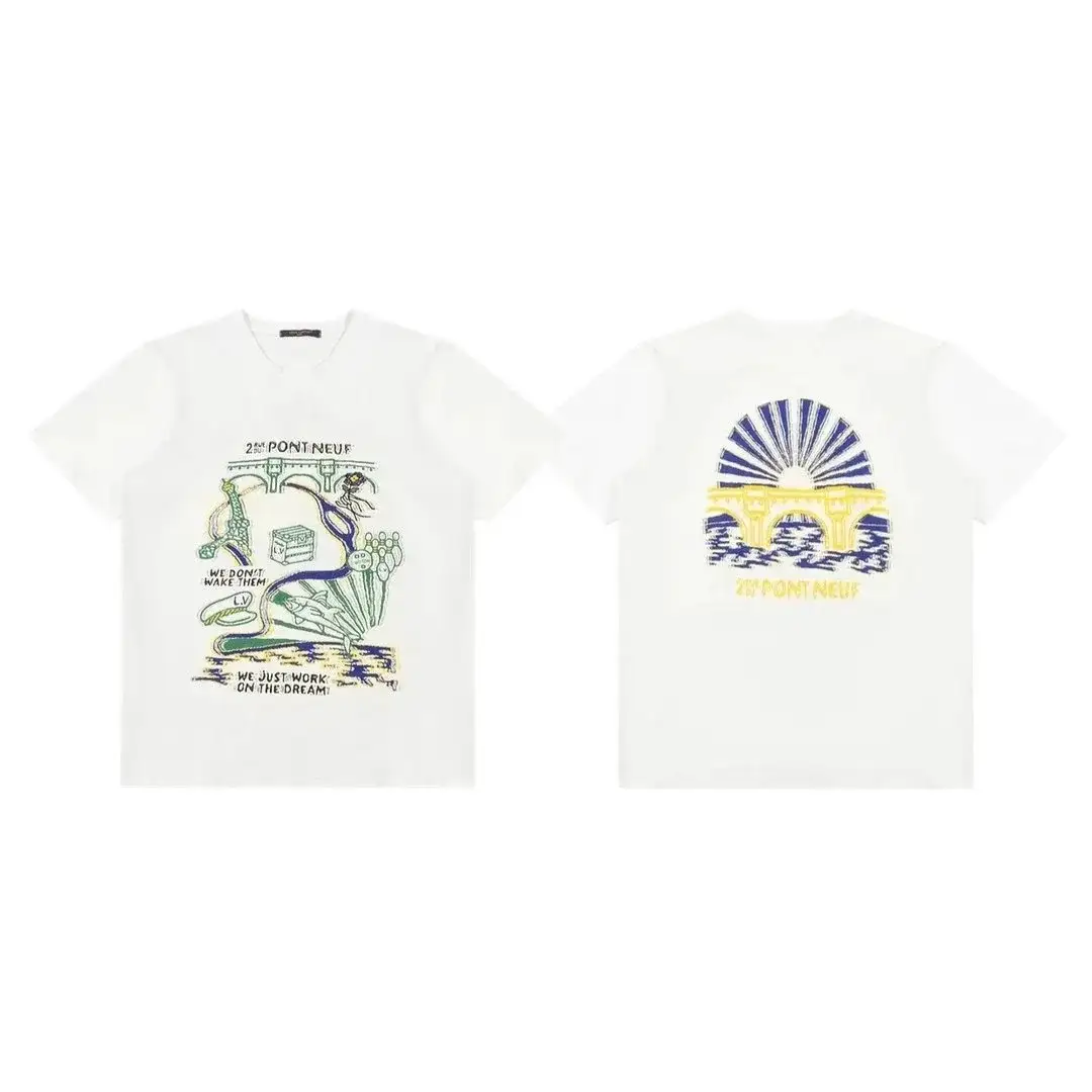 Louis Vuitton Pont Neuf Graphic T-Shirt White