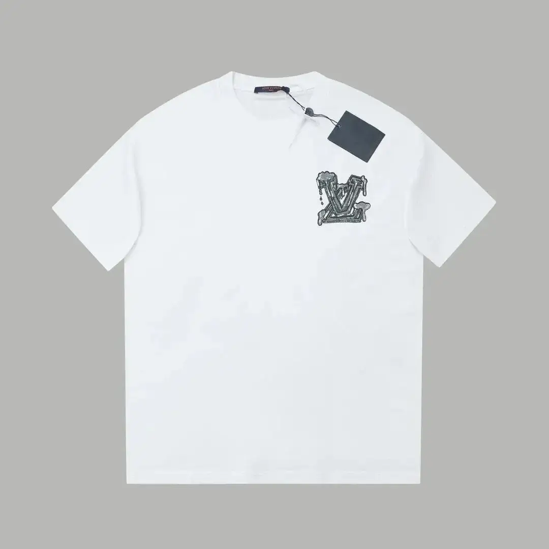 Louis Vuitton Embroidered LV Drip T-Shirt White