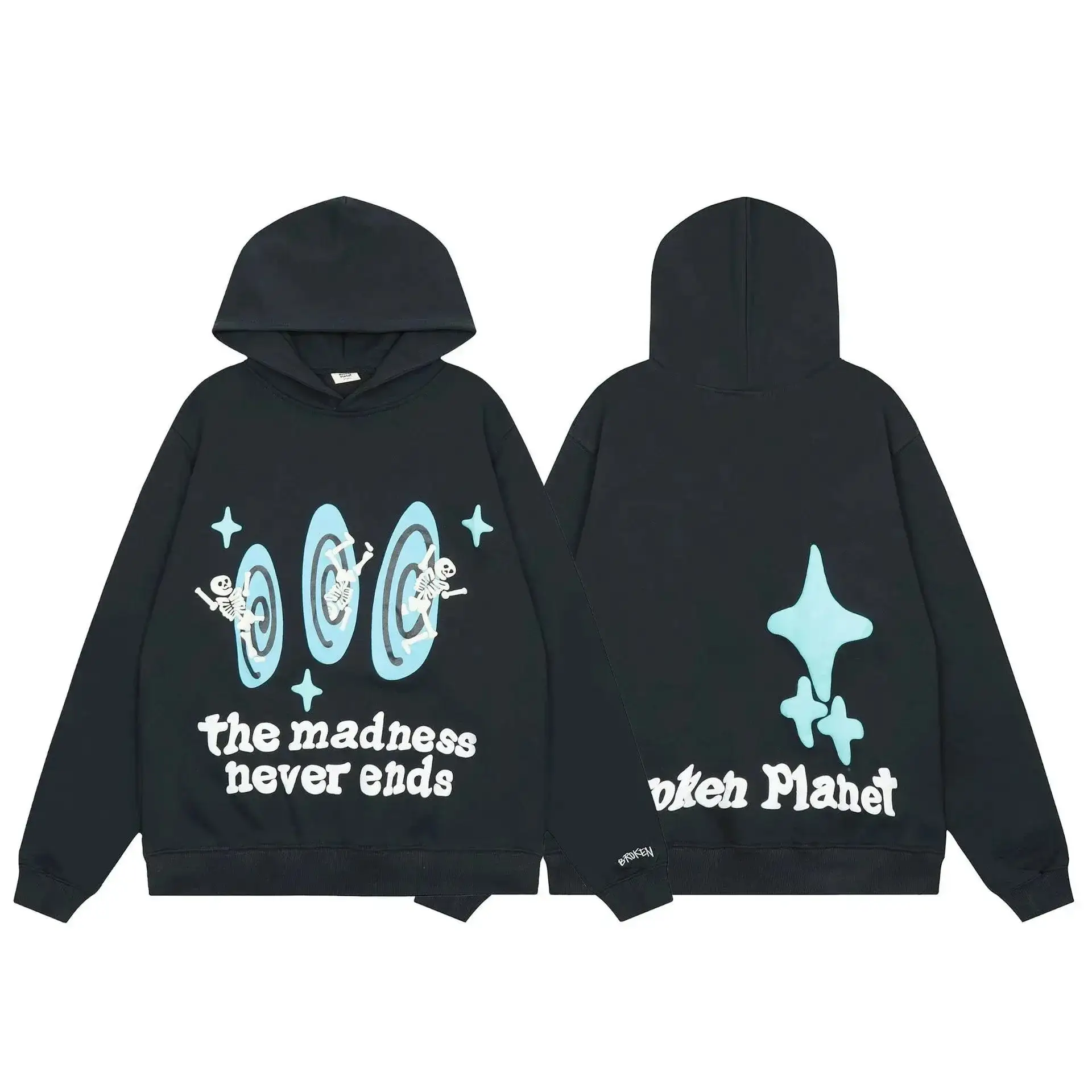 Broken Planet The Madness Never Ends Hoodie Black