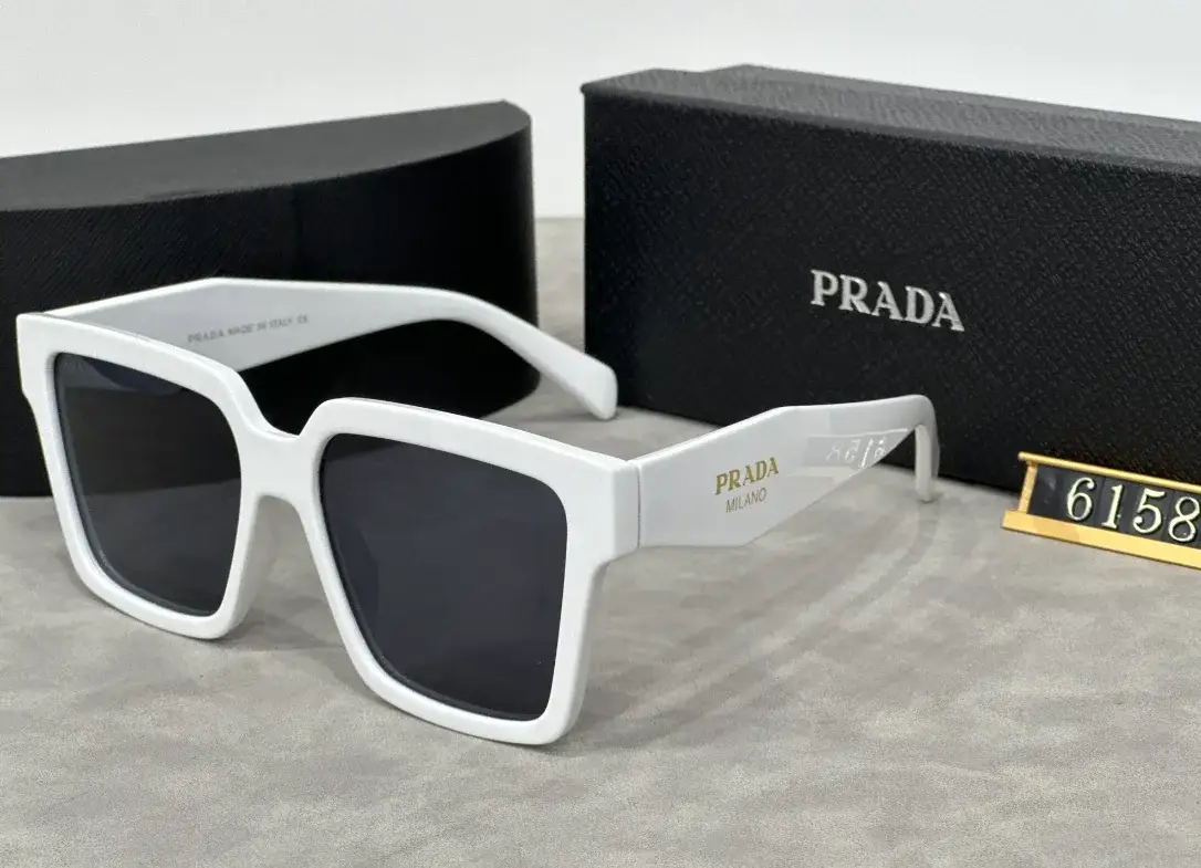 Prada Square Sunglasses White