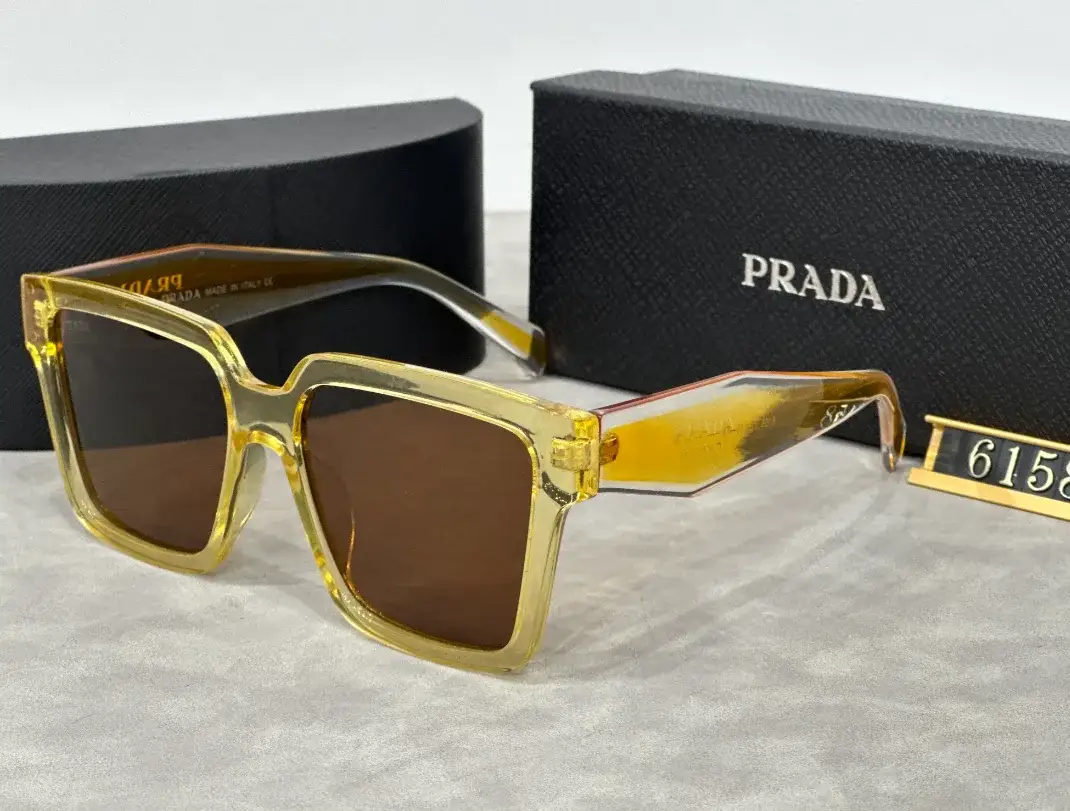 Prada Square Sunglasses Yellow