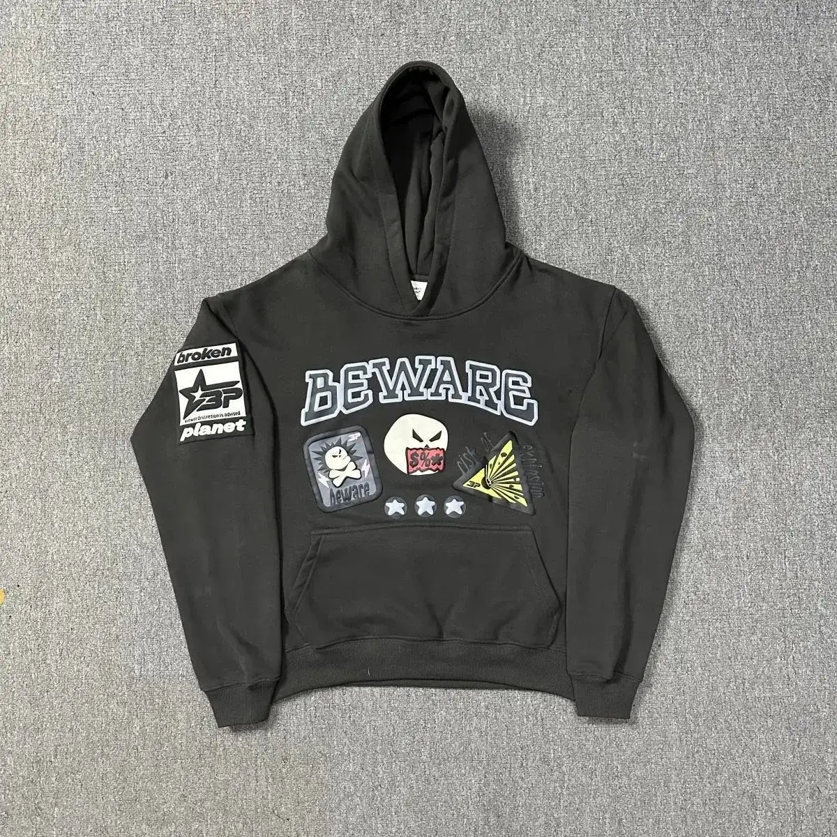 Broken Planet Beware Black Hoodie