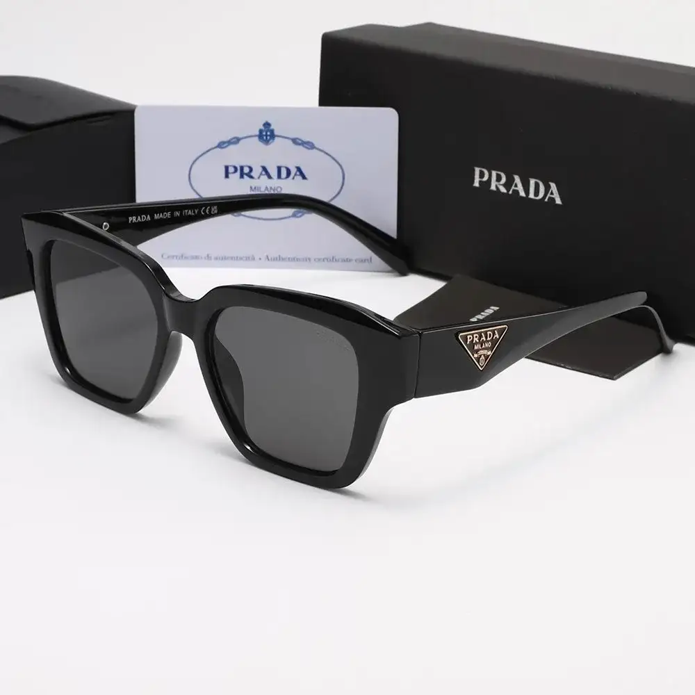 Prada Symbole Black Dark Lenses Sunglasses