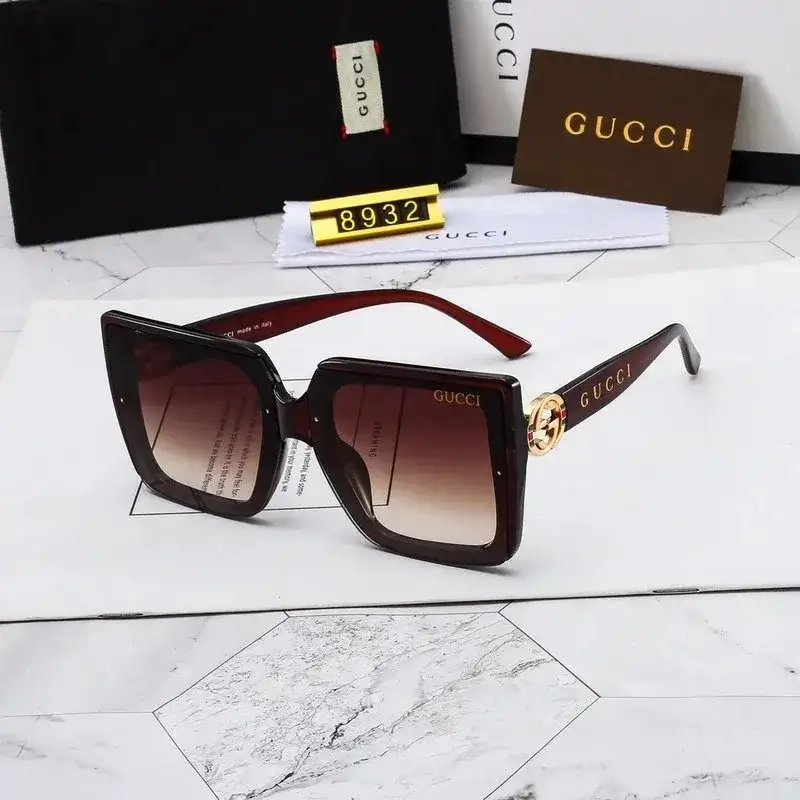 Gucci Square Sunglasses Burgundy Gradient