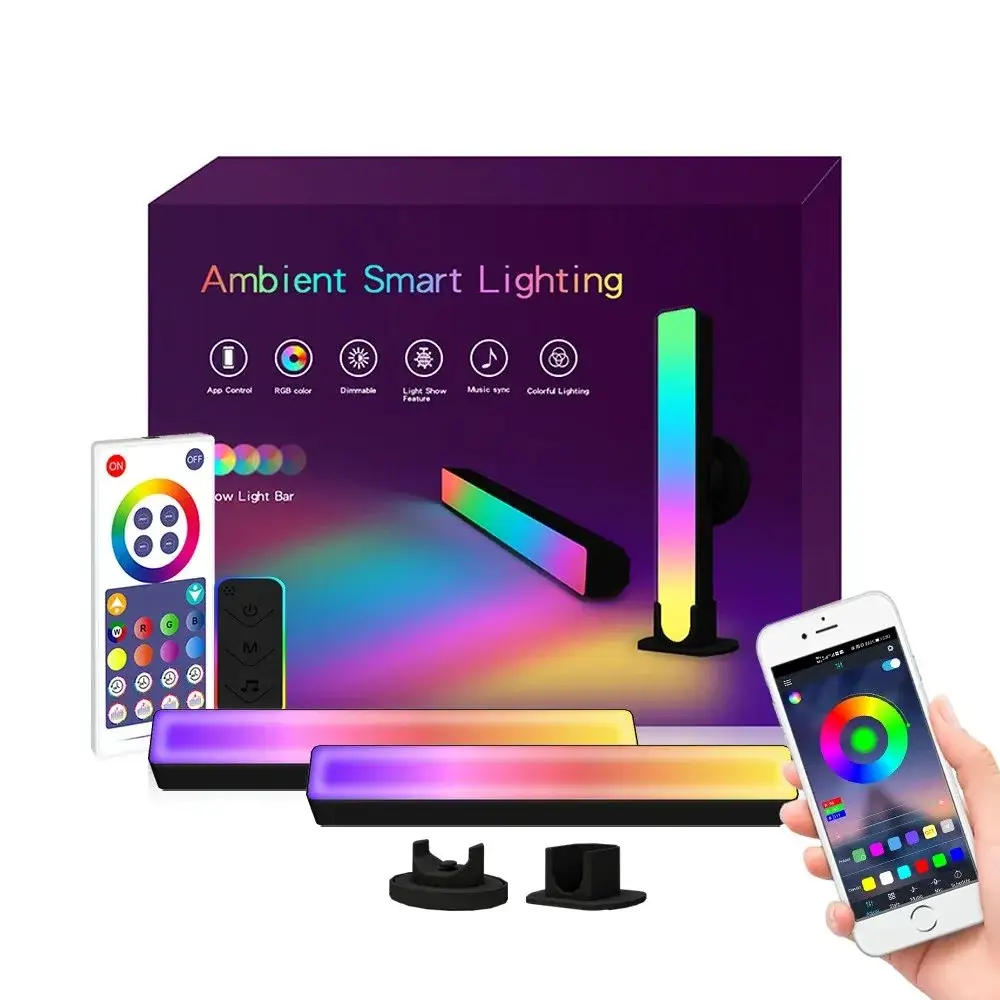 Generic Bluetooth RGB Atmosphere Light Bar Black