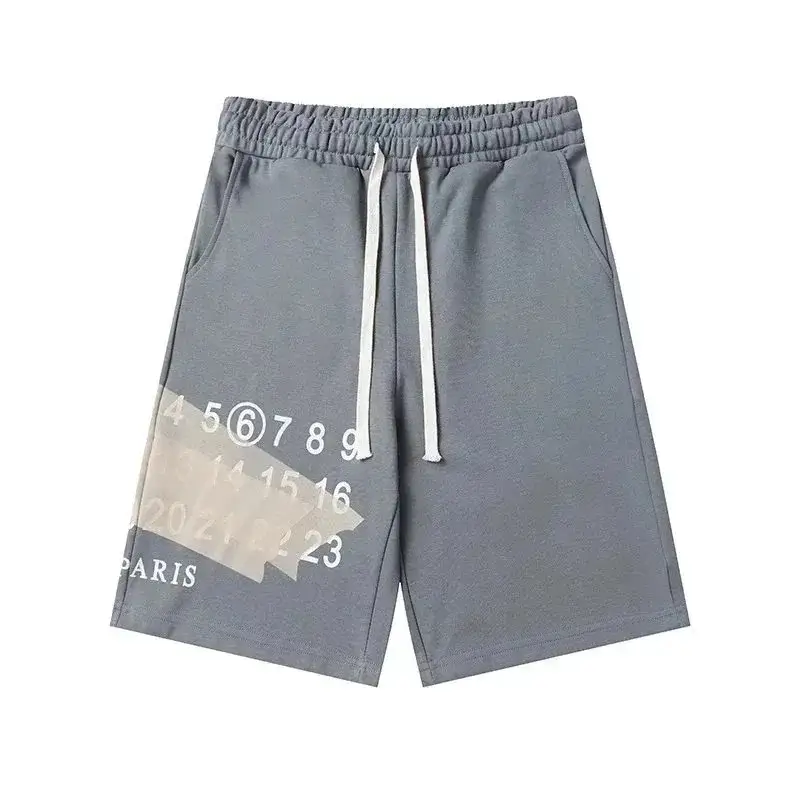 Maison Margiela Tape Number Print Shorts Grey