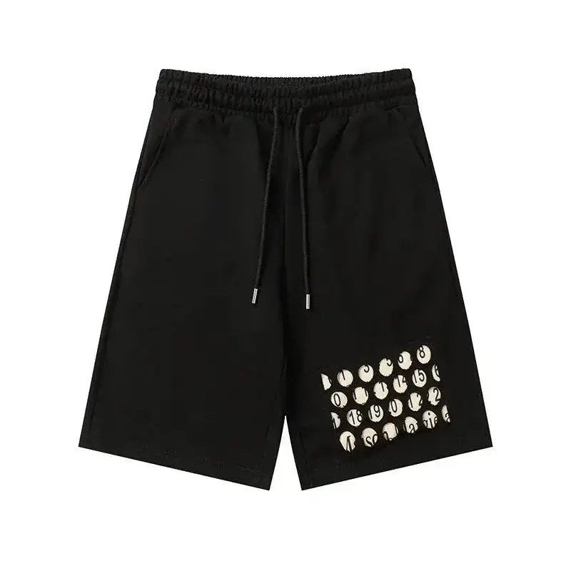 Maison Margiela Number Circle Patch Shorts Black