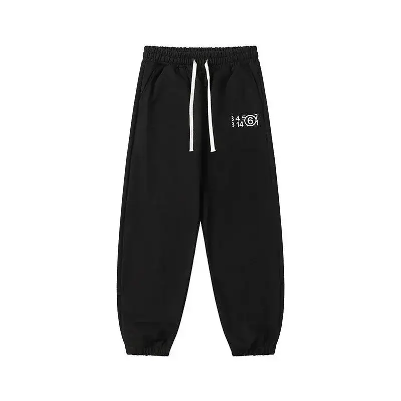 MM6 Maison Margiela Number Graphic Sweatpants Black