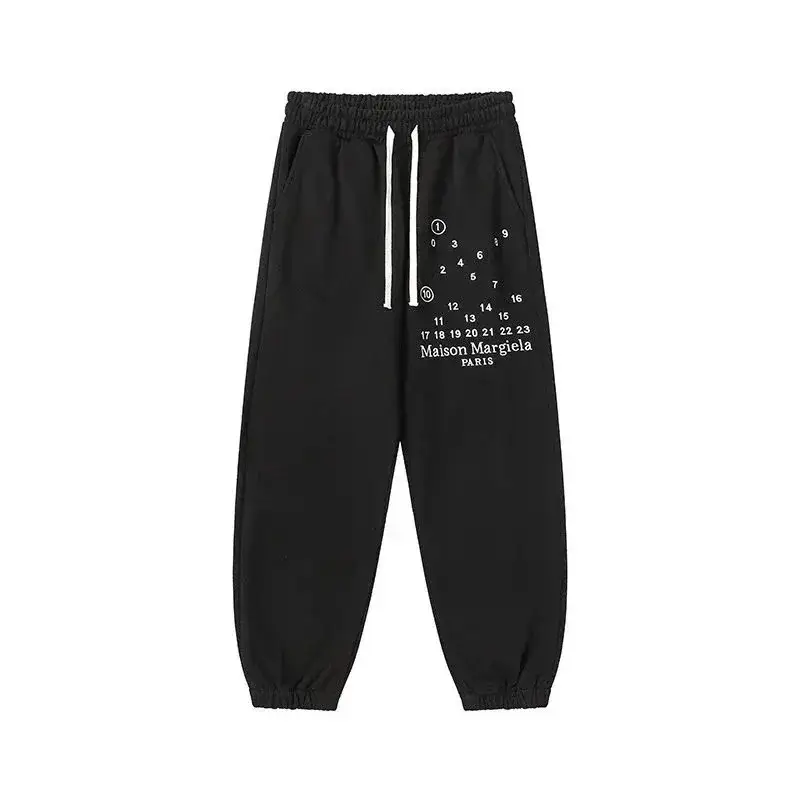 Maison Margiela Numeric Logo Sweatpants Black