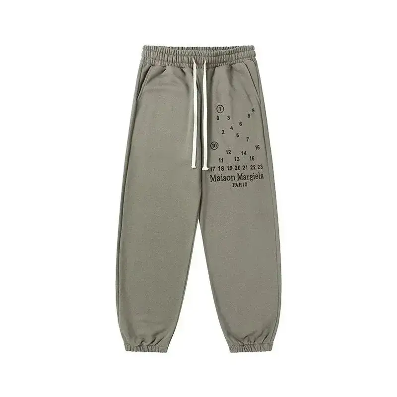Maison Margiela Numeric Logo Sweatpants Light Green