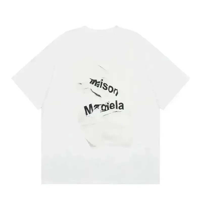 Maison Margiela Distressed Logo T-Shirt White