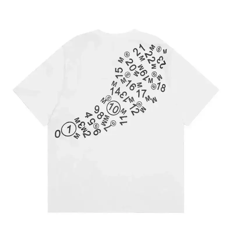 MM6 Maison Margiela Numeric Footprint Graphic T-Shirt White