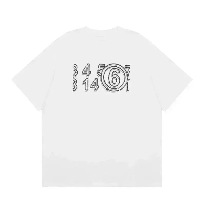 MM6 Maison Margiela Outline Number Sequence T-Shirt White