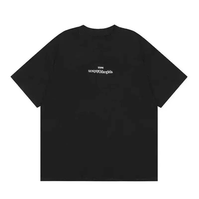 Maison Margiela Inverted Logo Black T-Shirt