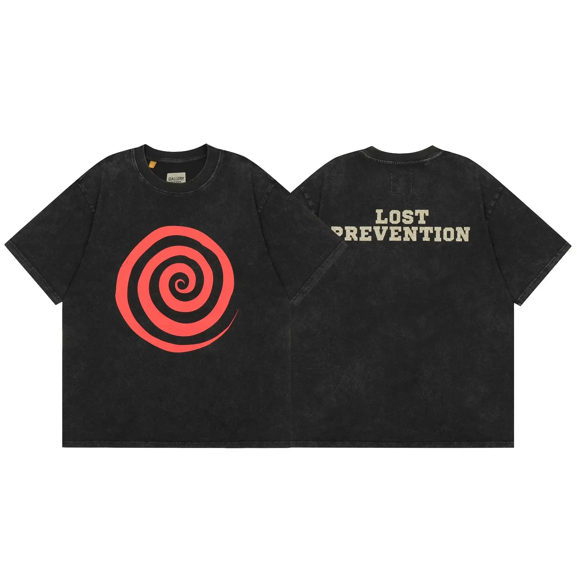 Gallery Dept. Lost Prevention Spiral Black T-Shirt