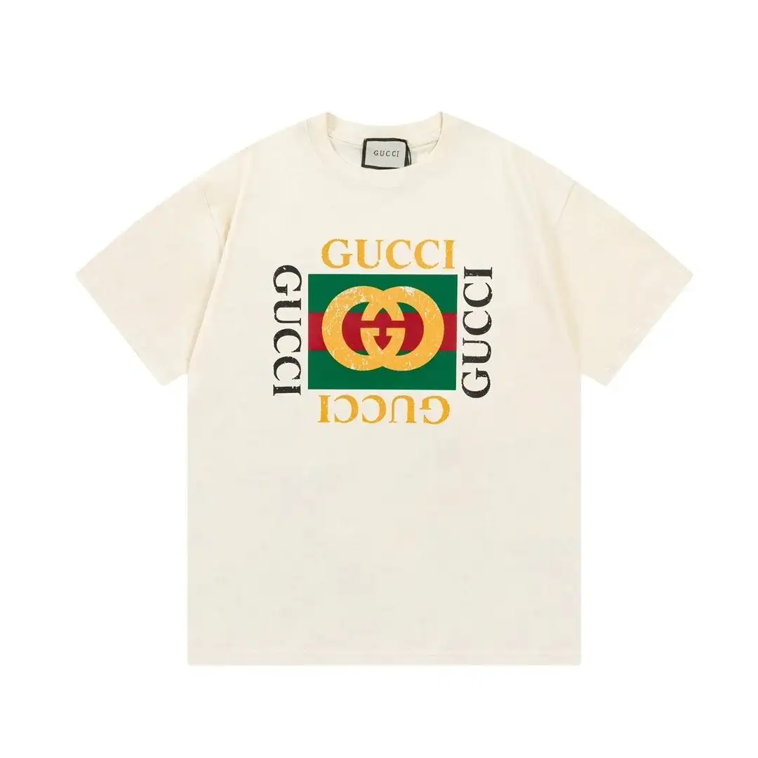 Gucci Web Stripe Framed Off-White T-Shirt