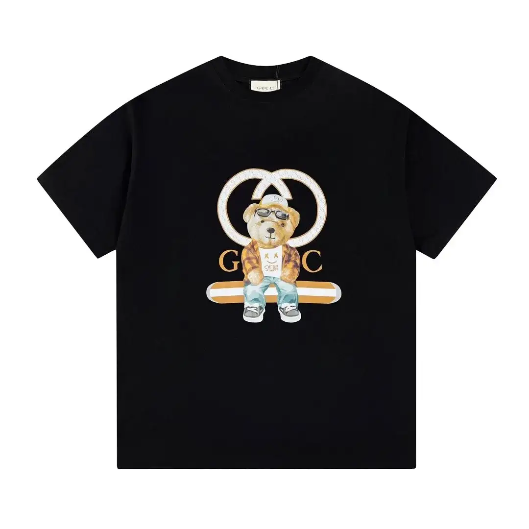Gucci Bear Graphic T-Shirt Black