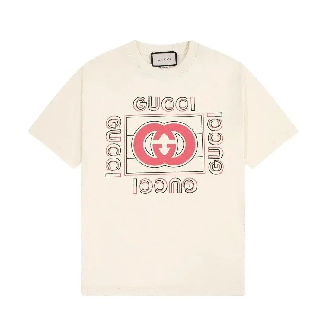 Gucci Interlocking G Box Logo T-Shirt Off White