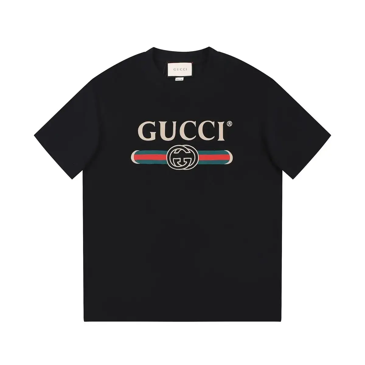 Gucci Web Stripe Logo T-Shirt Black