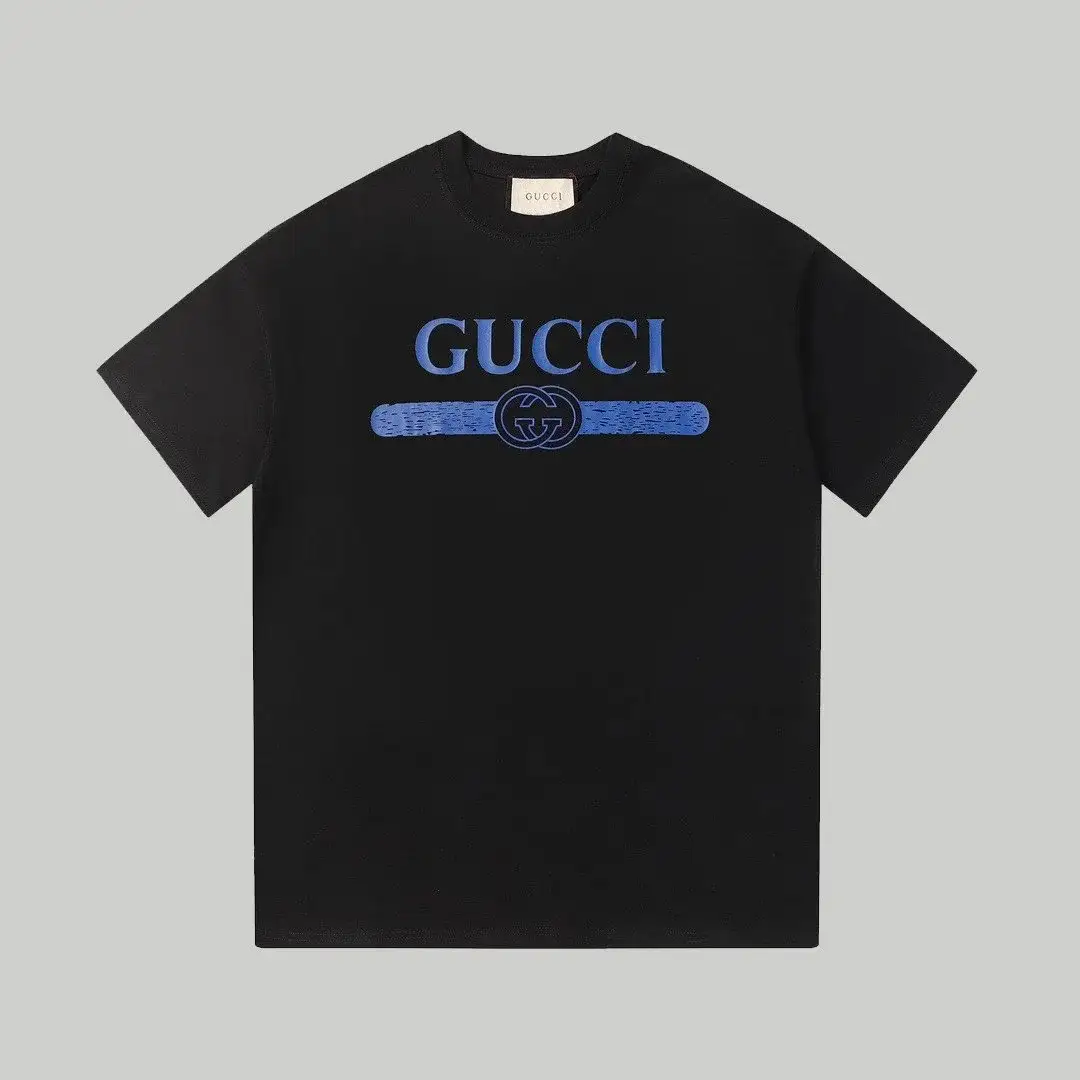 Gucci Distressed Web Stripe T-Shirt Black