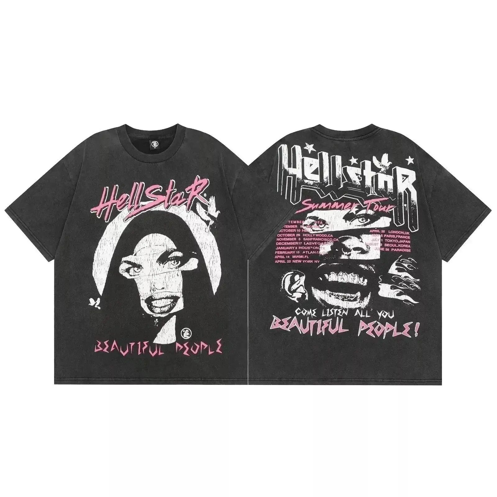 Hellstar Beautiful People Dark Grey T-Shirt