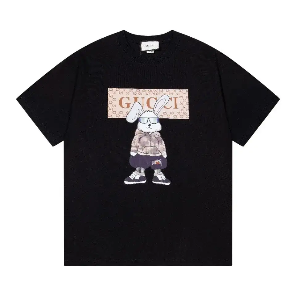 Gucci Bunny Graphic Black T-Shirt
