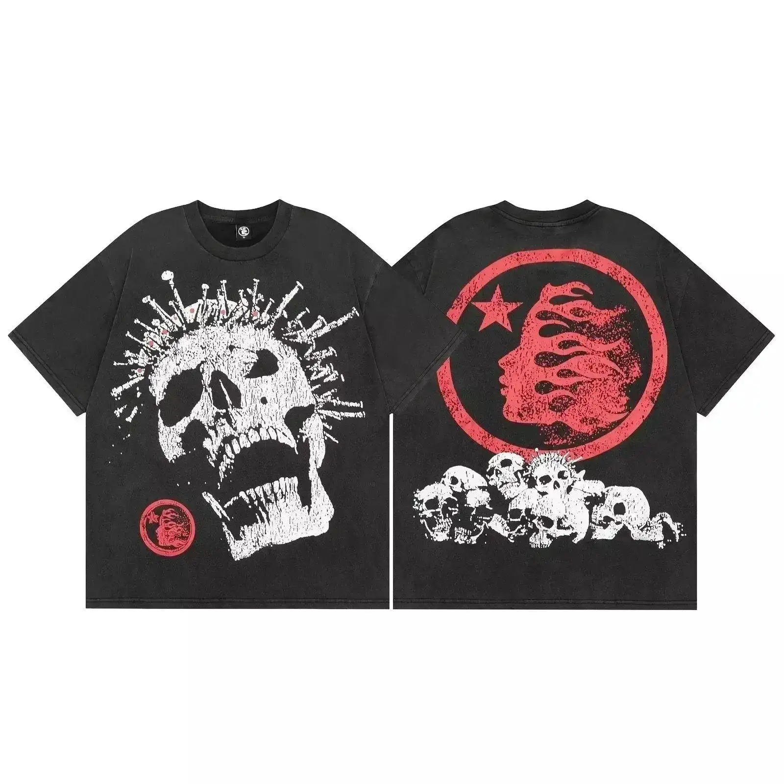 Hellstar Nail Skull Black T-Shirt
