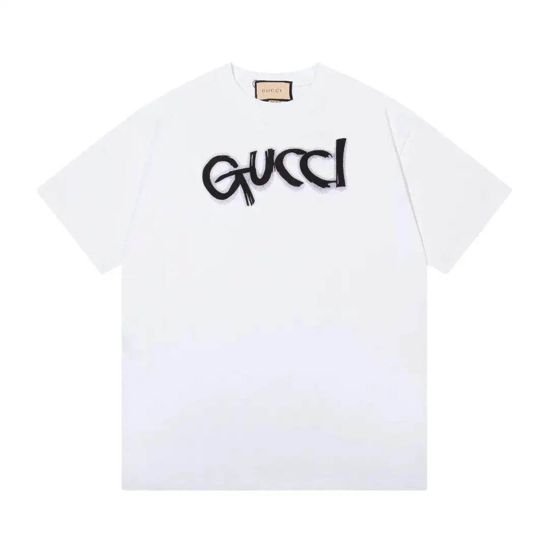 Gucci White Graffiti Logo T-Shirt