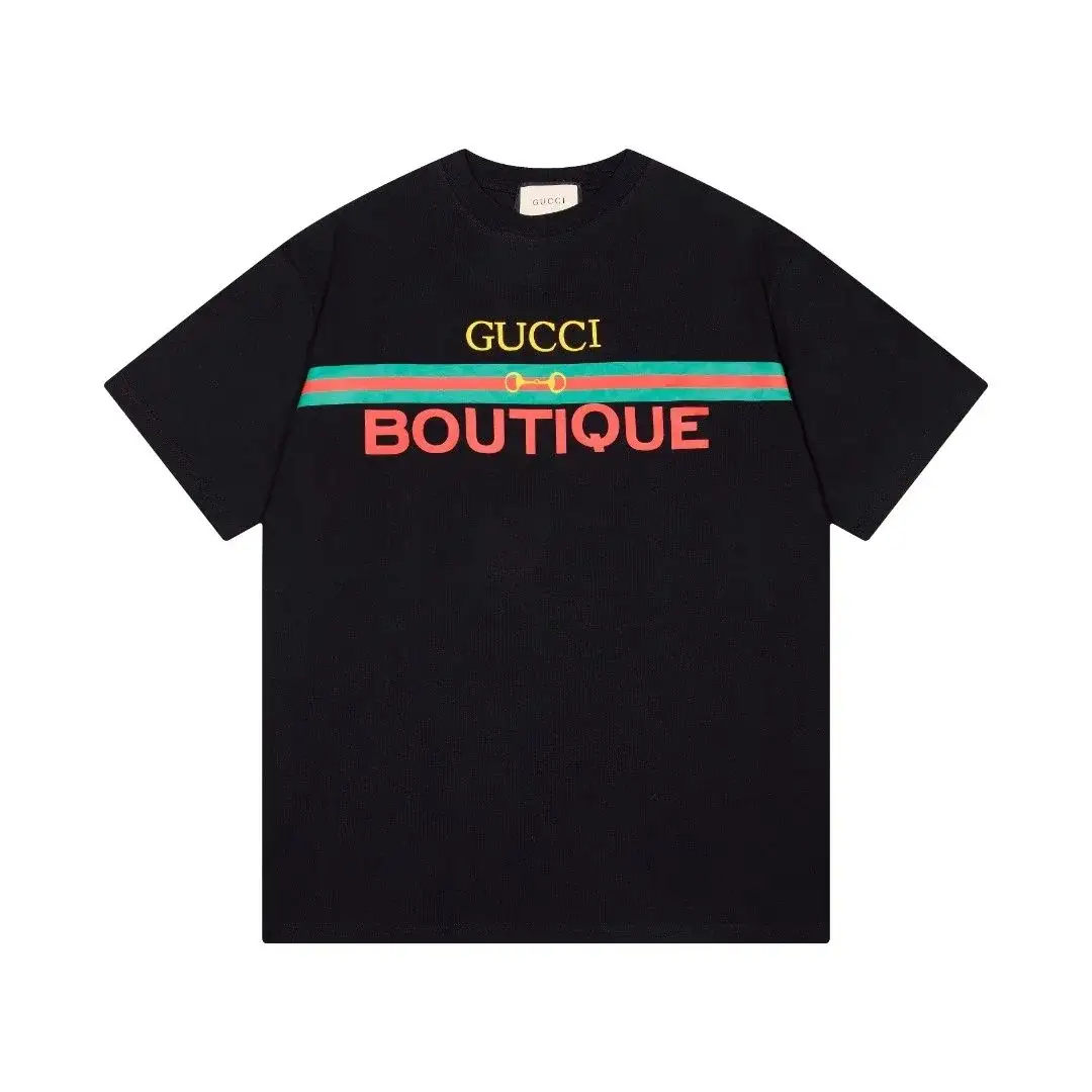 Gucci Black Boutique Stripe T-Shirt