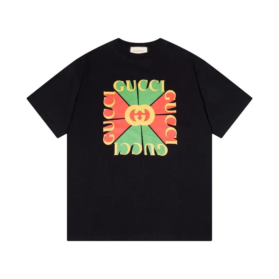 Gucci Kaleidoscopic Logo Black T-Shirt