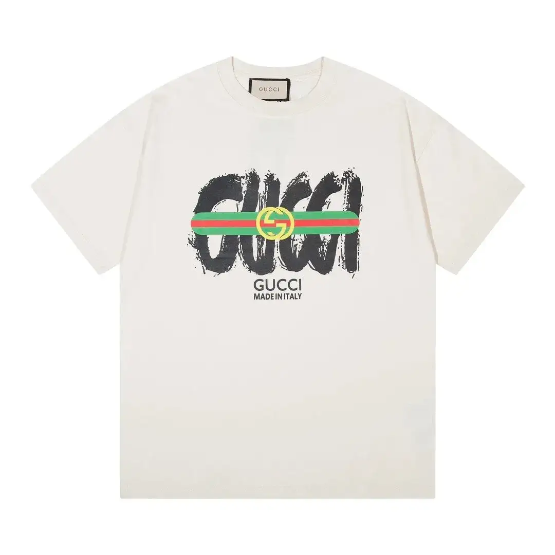 Gucci Brushstroke Web Stripe Off-White T-Shirt