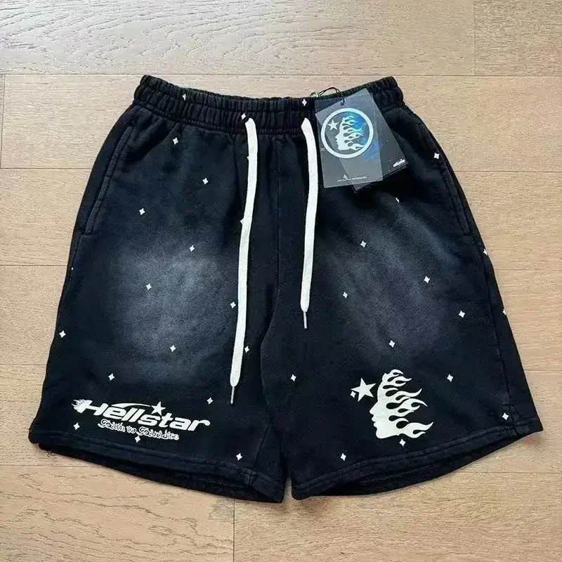 Hellstar Starfield Shorts Black