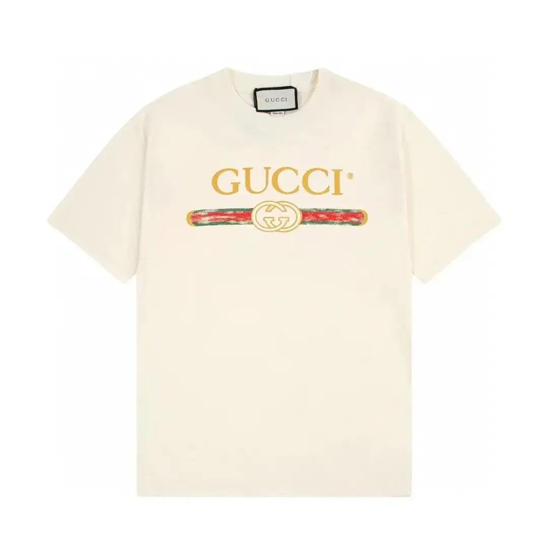 Gucci Vintage Web Stripe Off-White T-Shirt