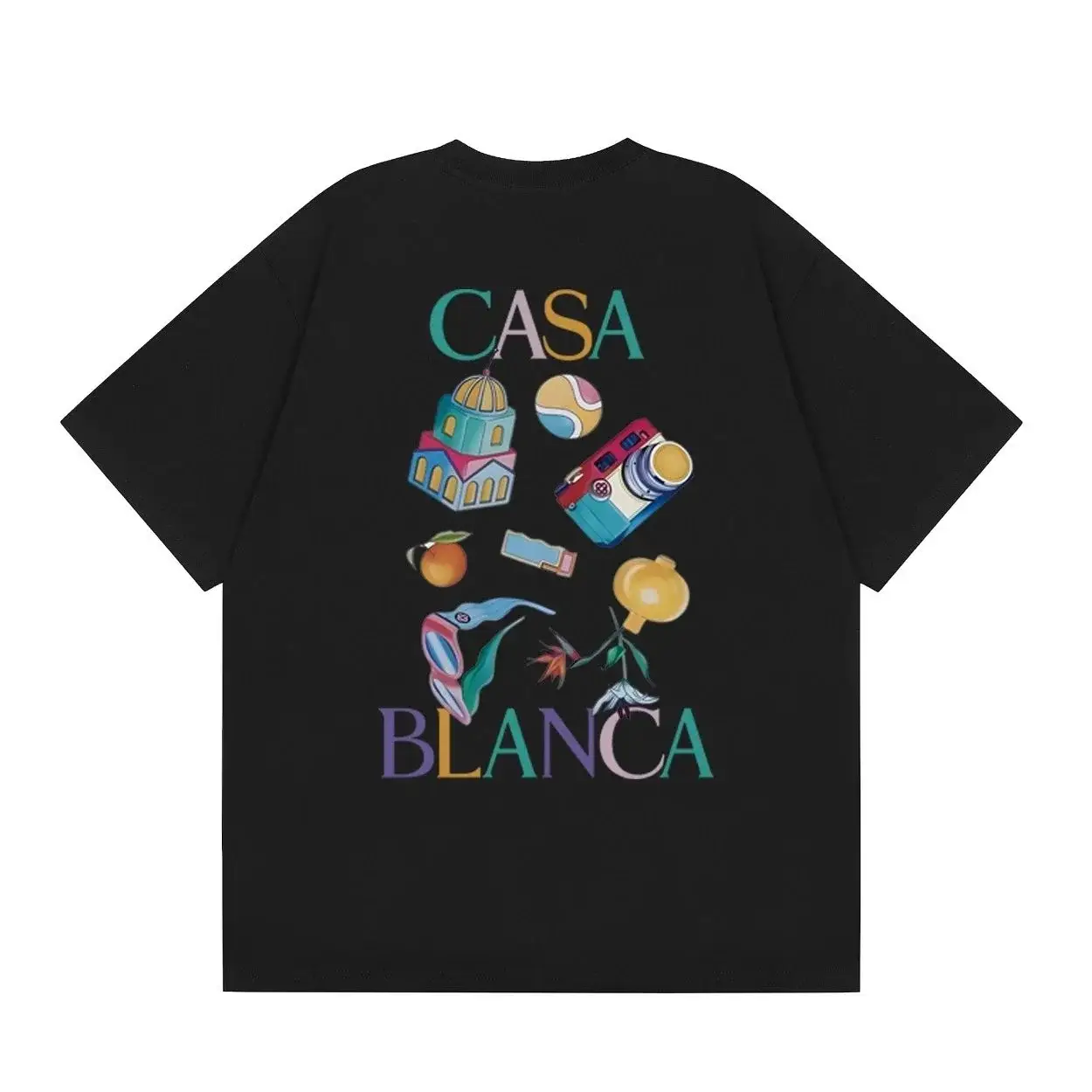 Casablanca Graphic T-Shirt Black