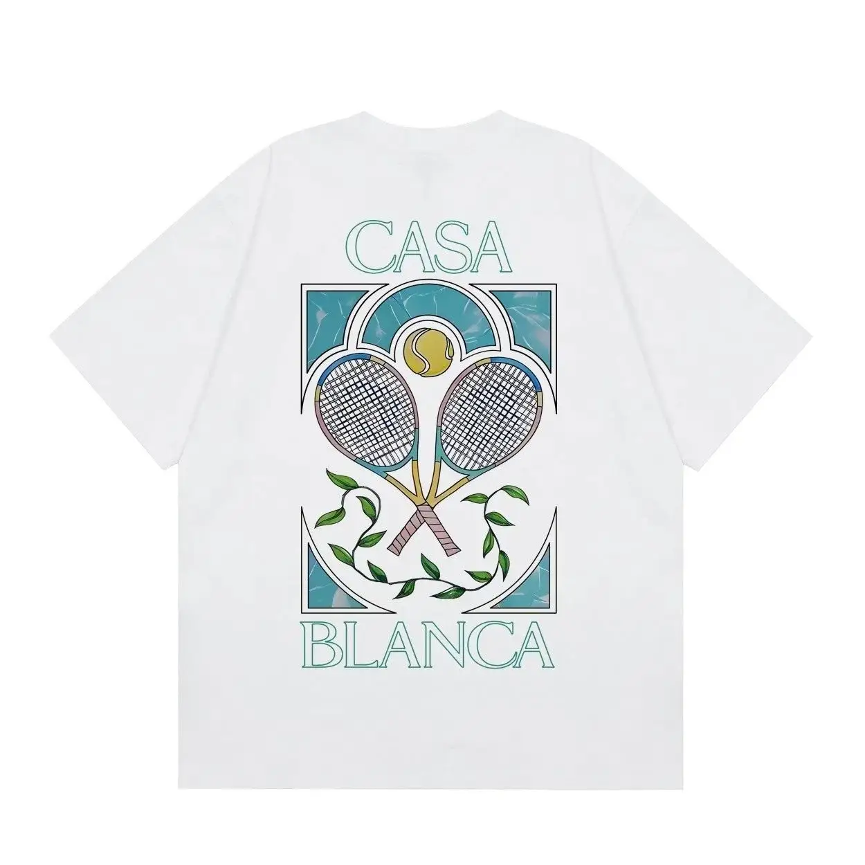 Casablanca Tennis Graphic T-Shirt White