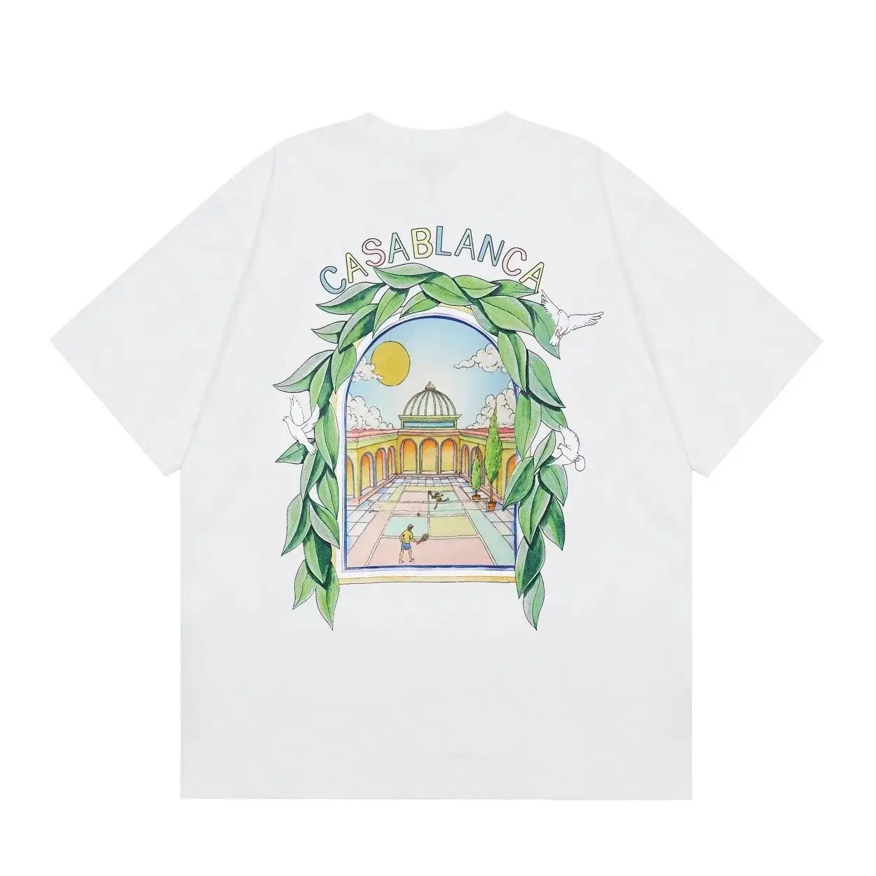 Casablanca Archway Graphic T-Shirt White