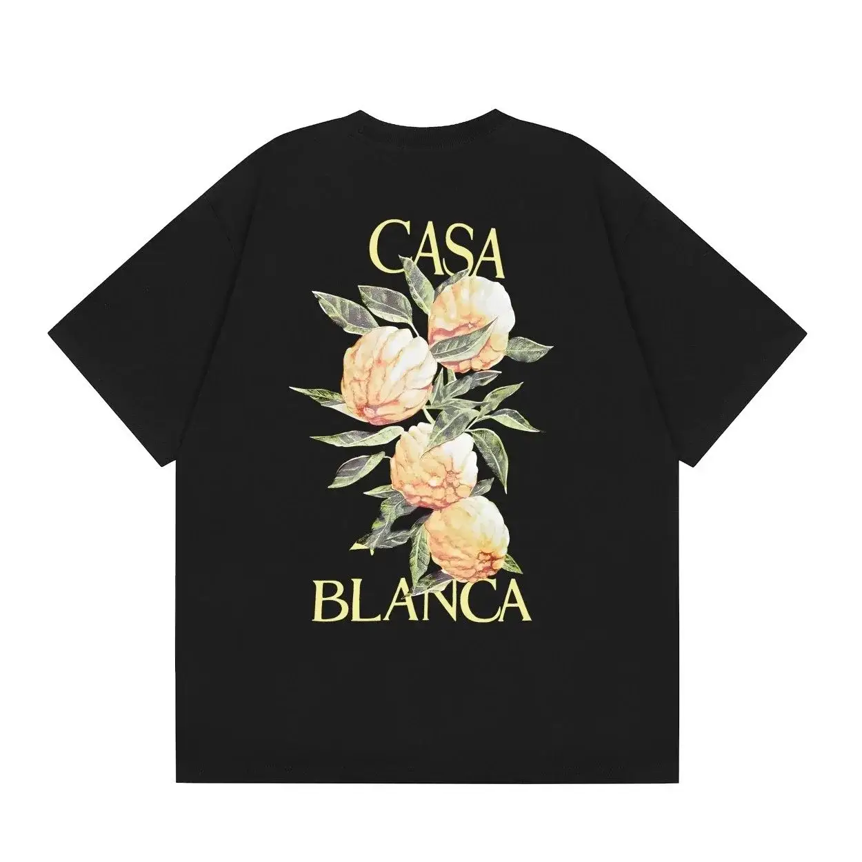 Casablanca Fruit Graphic T-Shirt Black