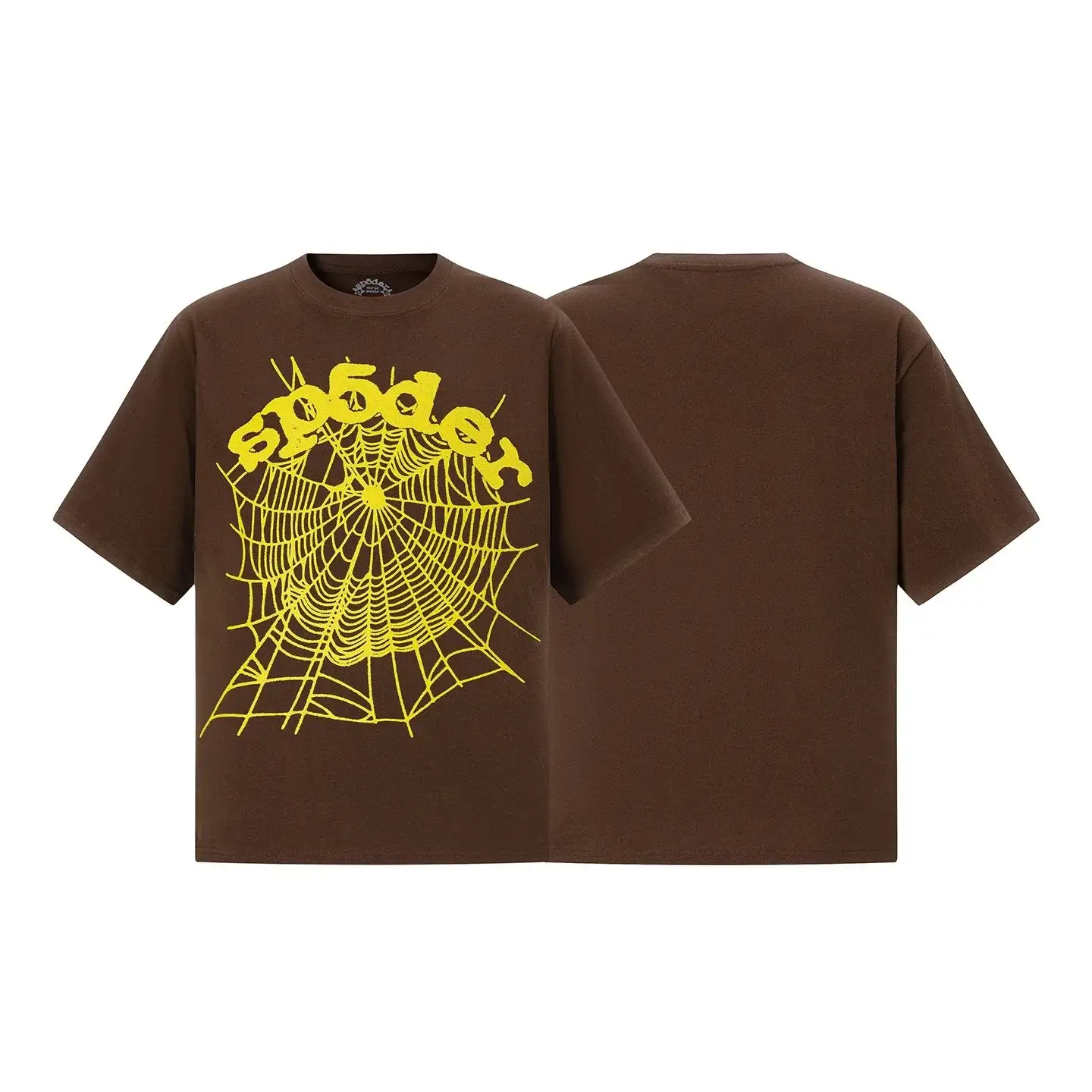 Sp5der Web Logo Tee Brown