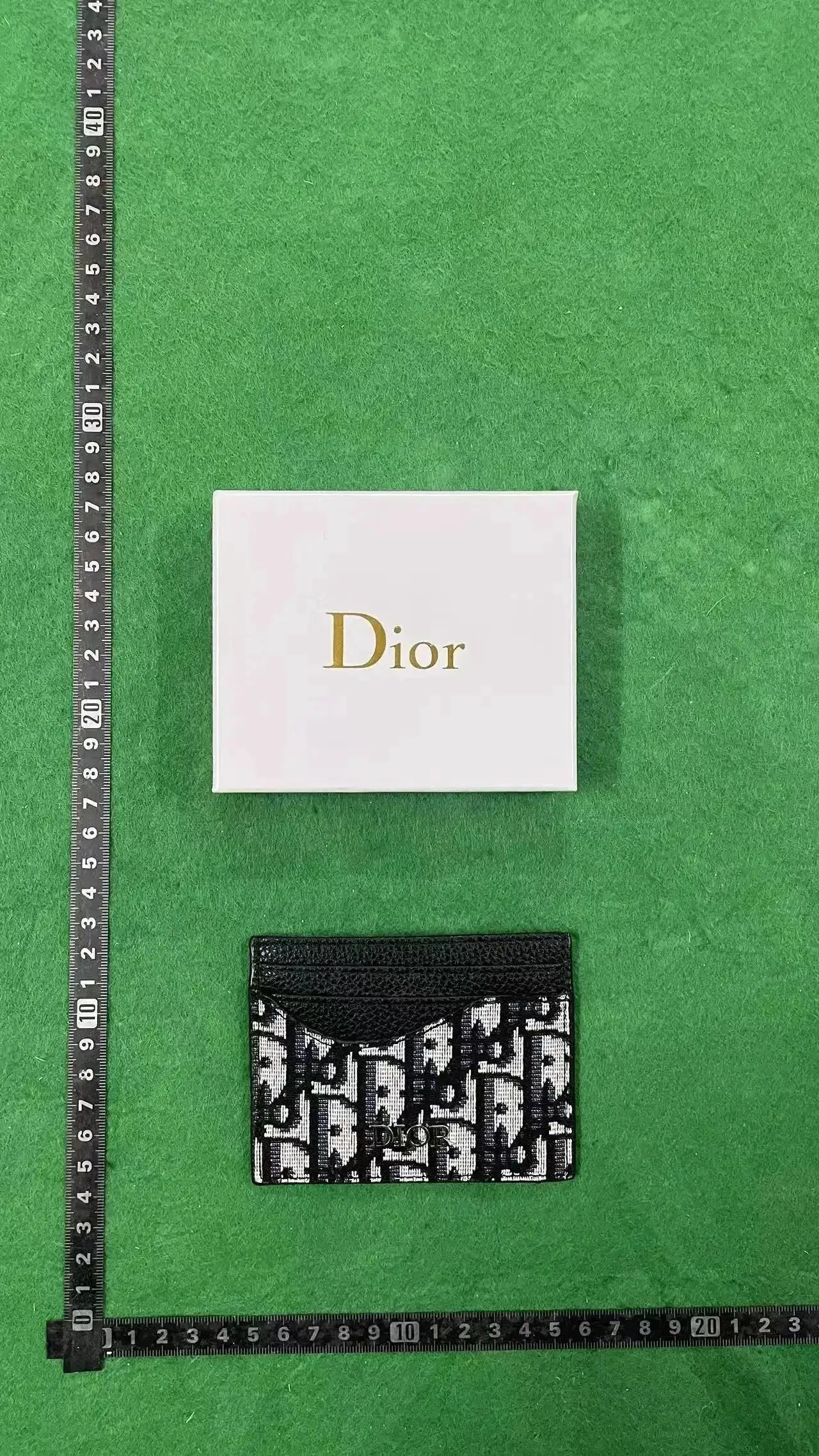 Dior Oblique Saddle Card Holder Black