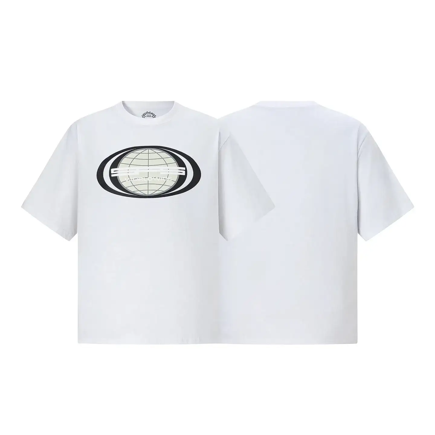Sp5der Globe Logo Tee White