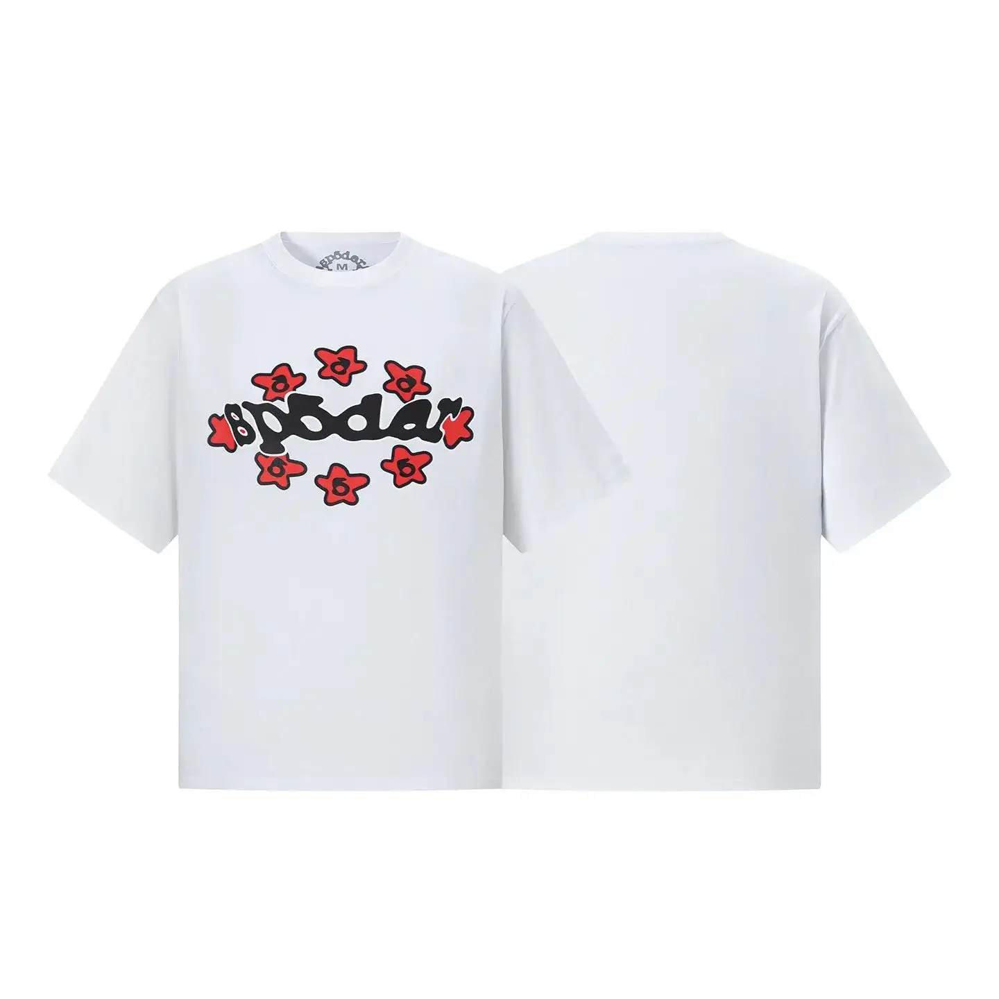 Sp5der Star Flower Logo Tee White