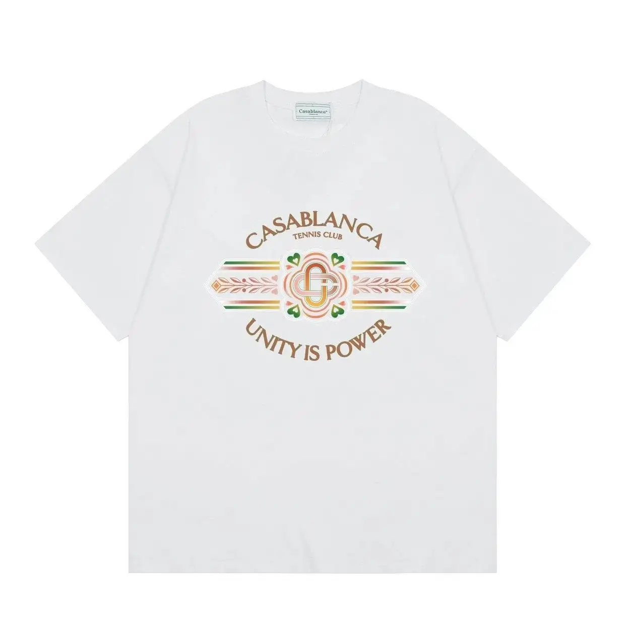 Casablanca Unity Is Power White T-Shirt